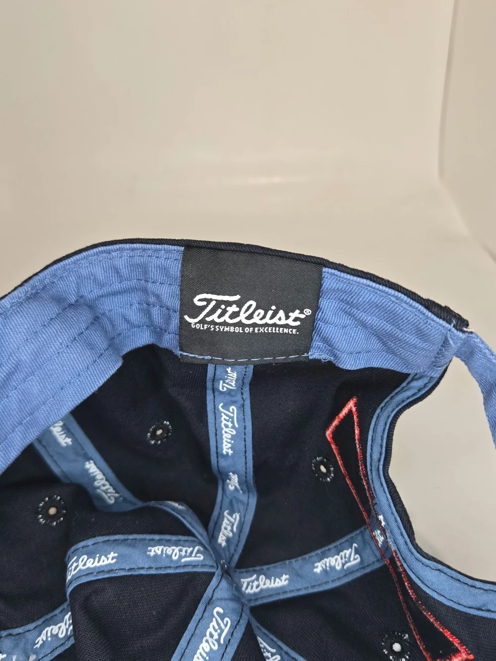 Titleist Navy and Black Golf Cap with White Logo